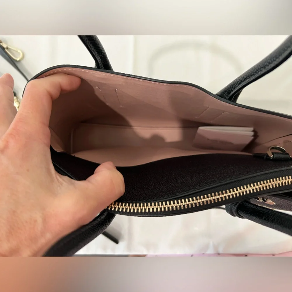 NWT Kate Spade New York “Margaux Spade Stud Medium Satchel” +dust/storage bag - Picture 10 of 16